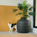 Original Hidden Litter Box Planter – Hooded Cat Litter Box with Fake Plant Cover