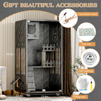 Erlend Wooden Cat Villa – Indoor Cat Enclosure with Glass Doors & Ventilation