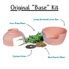 Original Hidden Litter Box Planter – Hooded Cat Litter Box with Fake Plant Cover