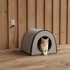 Thermo Mod Kitty Shelter – Outdoor Heated Cat House with Insulated Weatherproof Design