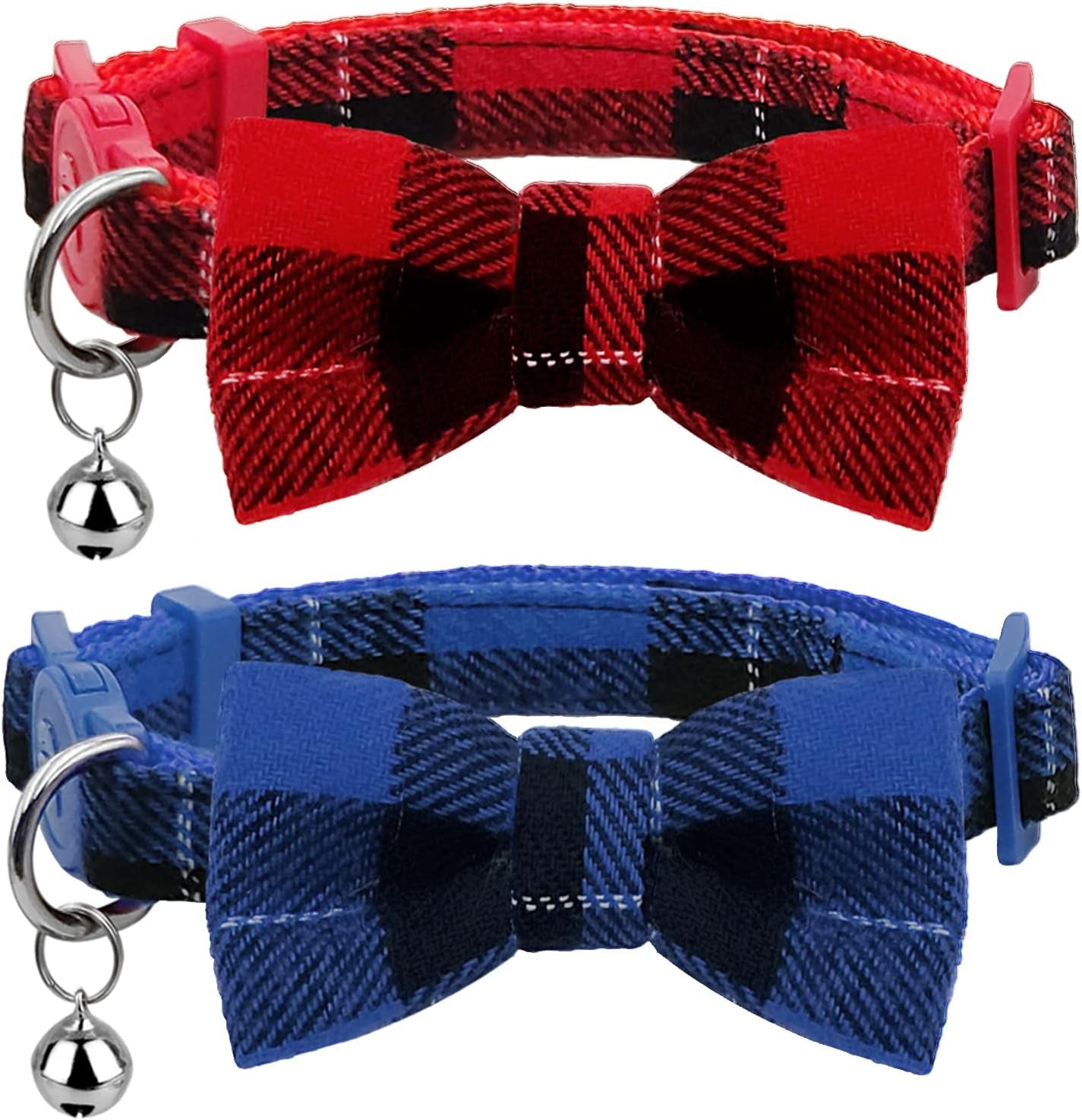 Seasonal Cat Collars 2-Pack – Breakaway Bow Ties with Bells - FurriendlyPaws | Furry Friends, Happy Hearts