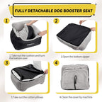 Dog Car Seat for Small Dogs – Cozy Booster Bed with Leash & Storage