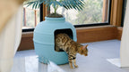 Original Hidden Litter Box Planter – Hooded Cat Litter Box with Fake Plant Cover