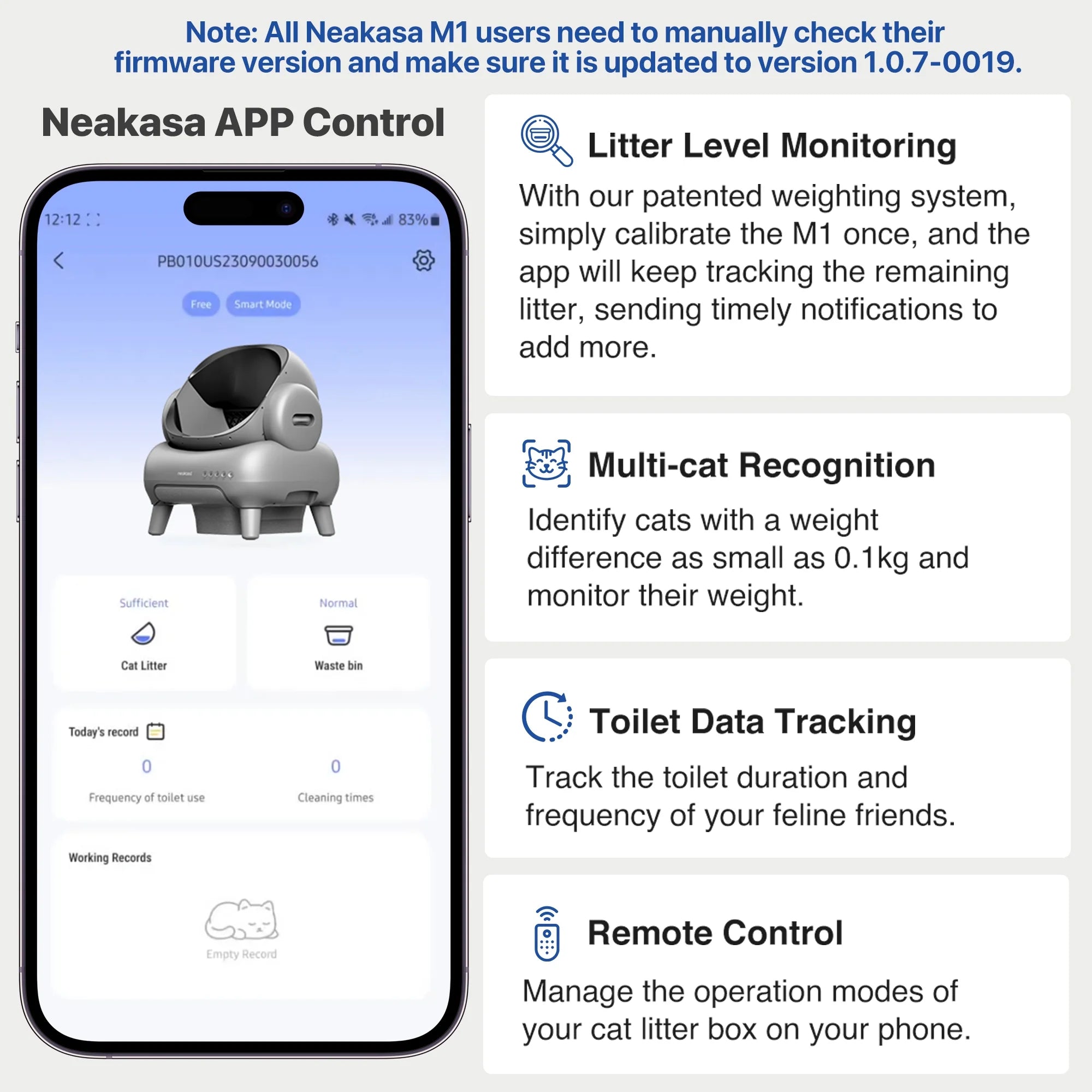 Neakasa M1 Smart Self-Cleaning Litter Box – Automatic & App-Controlled