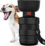 Portable Dog Water Bottle with Built-In Bowl – Leak-Proof, BPA-Free Travel Dispenser for Walks, Hiking & Outdoor Adventures