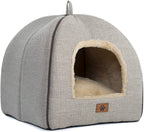 Cat Cave Bed – Indoor Cat House with Washable Cushion & Tent Design - FurriendlyPaws | Furry Friends, Happy Hearts
