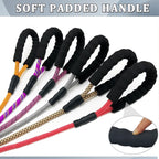 Set of soft padded handles in various designs on a white background
