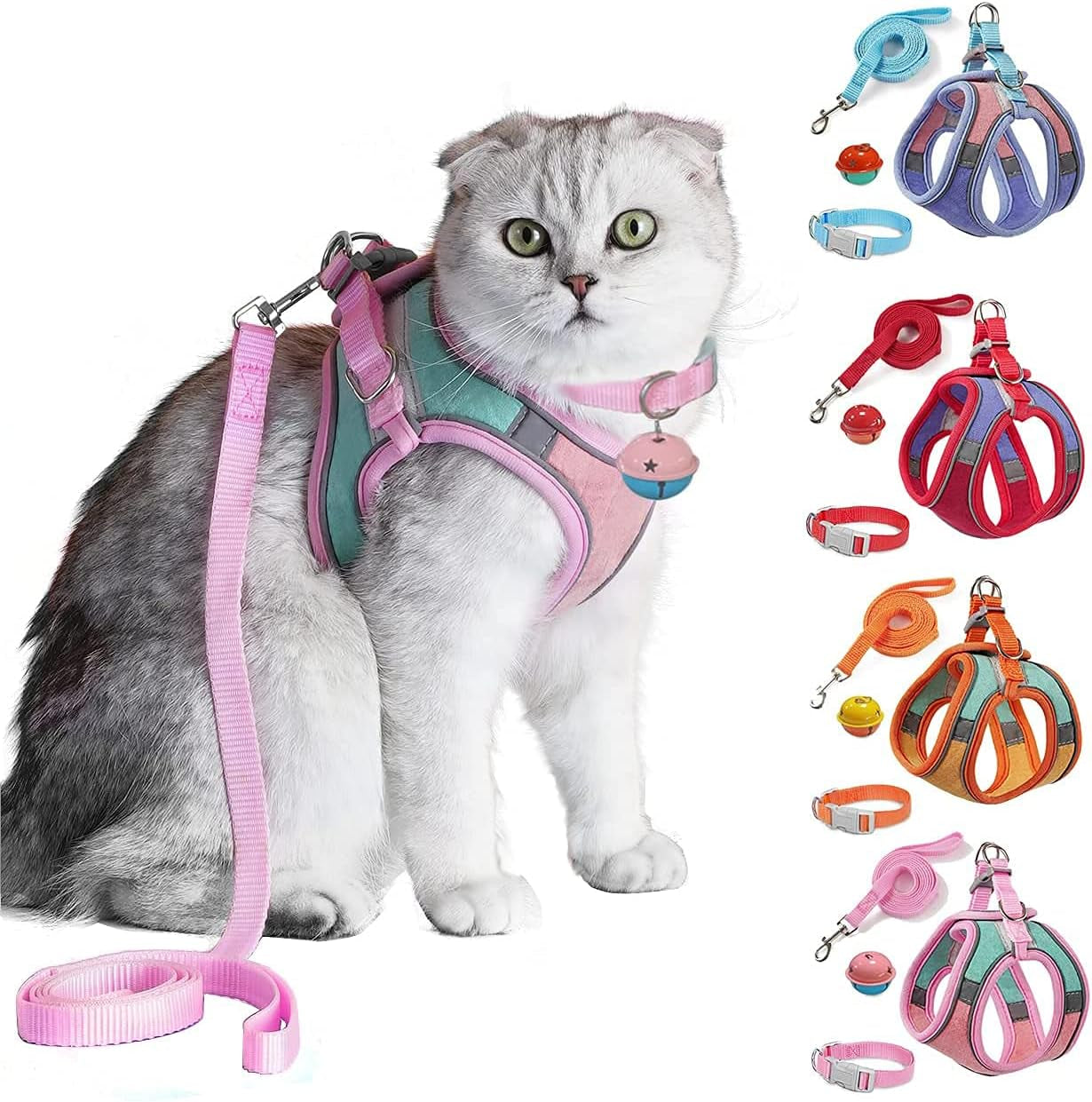 Escape Proof Cat Harness & Leash Set – Reflective, Adjustable, Secure - FurriendlyPaws | Furry Friends, Happy Hearts