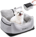 Dog Car Seat for Small Dogs – Cozy Booster Bed with Leash & Storage