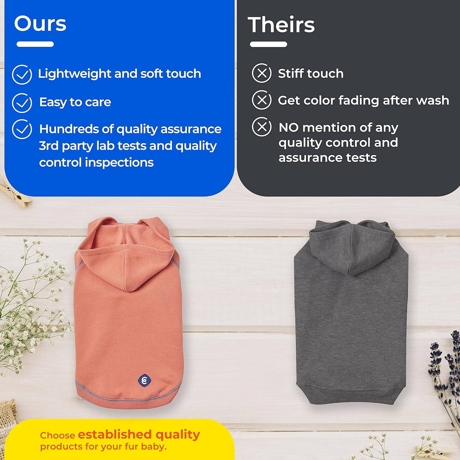 Dog Hoodie – Soft Cotton-Blend Sweater for Dogs