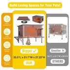 🏠❄️ Insulated Heated Cat House with Temperature Control – Weatherproof Feral & Outdoor Cat Shelter