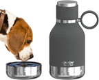 Buddy Bottle™ by Asobu – Stainless Steel Insulated Water Bottle with Removable Dog Bowl & Treat Storage