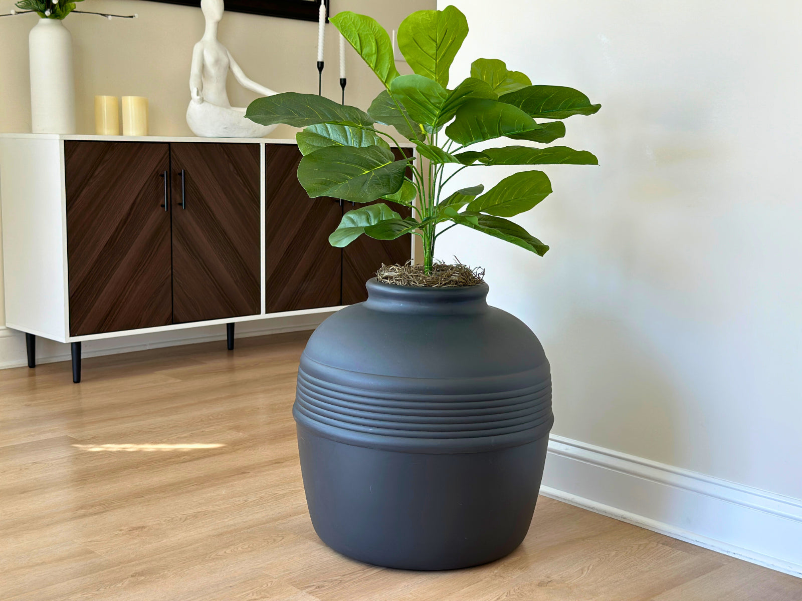 Original Hidden Litter Box Planter – Hooded Cat Litter Box with Fake Plant Cover