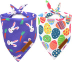 2-Pack Dog Bandanas – Reversible Triangle Pet Scarves for All Seasons, Adjustable Fit - FurriendlyPaws | Furry Friends, Happy Hearts