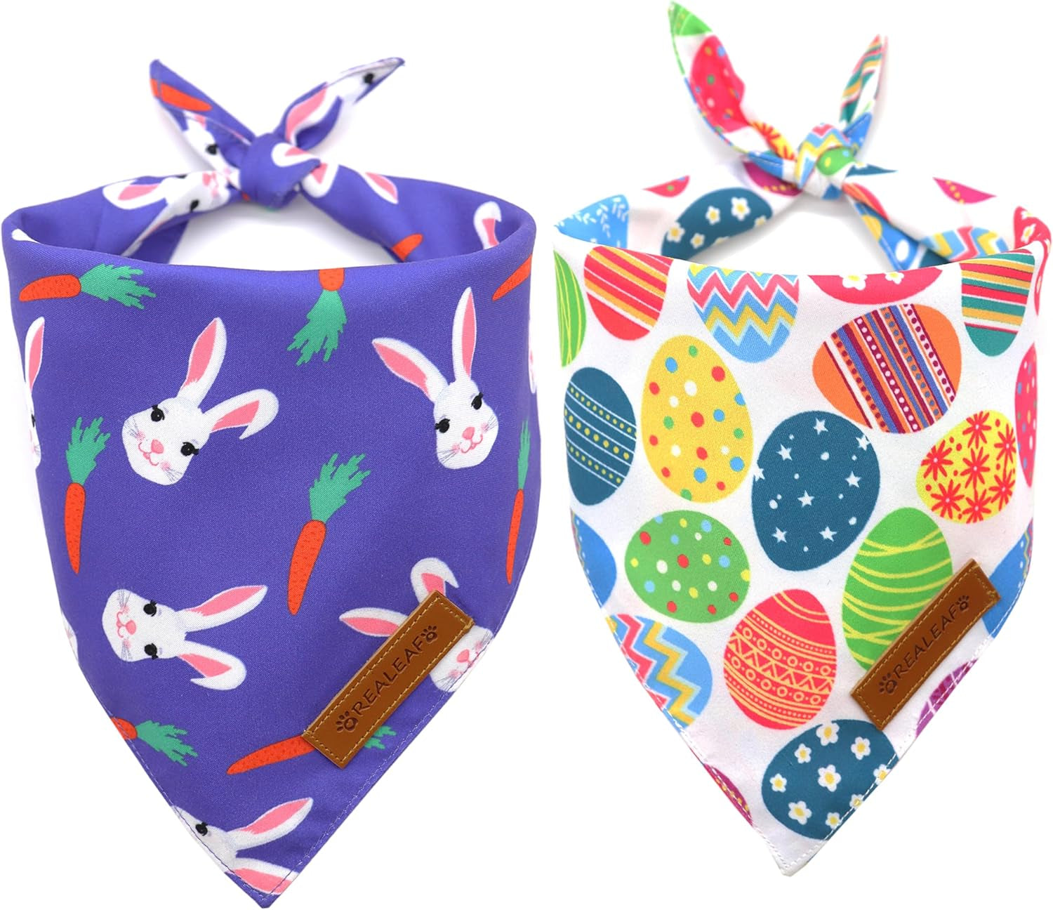 2-Pack Dog Bandanas – Reversible Triangle Pet Scarves for All Seasons, Adjustable Fit - FurriendlyPaws | Furry Friends, Happy Hearts