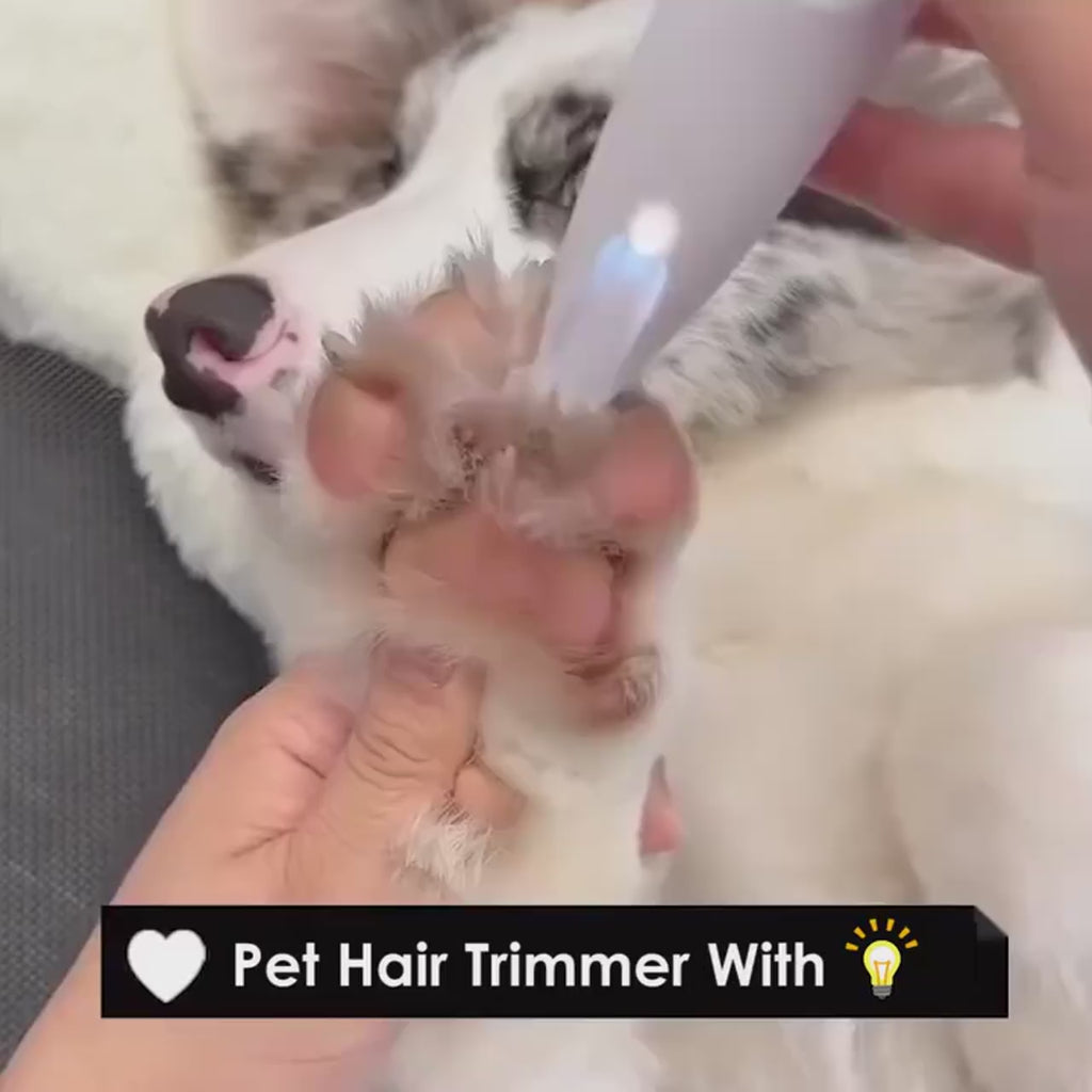 Waterproof Rechargeable Pet Trimmer – LED Grooming Clippers for Dogs & Cats