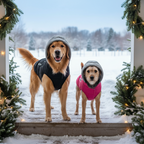 Reversible Hooded Dog Coat – Warm, Water-Resistant & Adventure-Ready